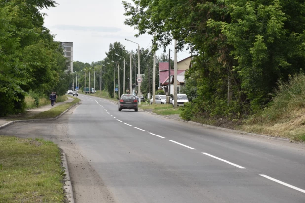 На отремонтированных дорогах в Бийске.