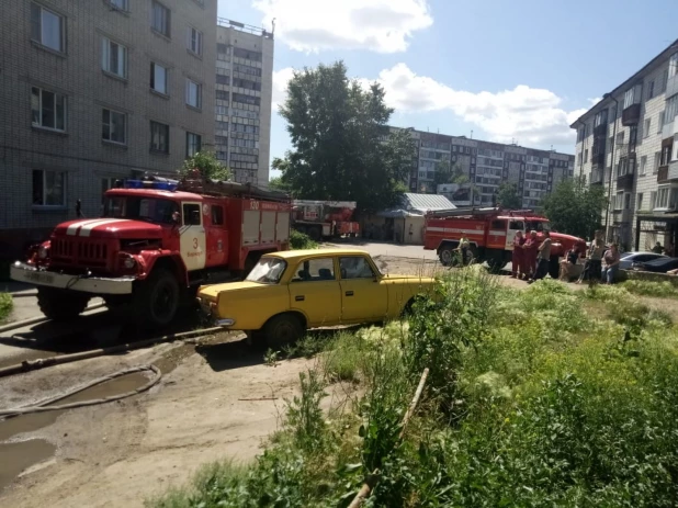 Пожар на ул. Северо-Западной.