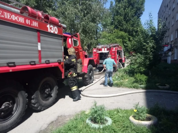 Пожар на ул. Северо-Западной.