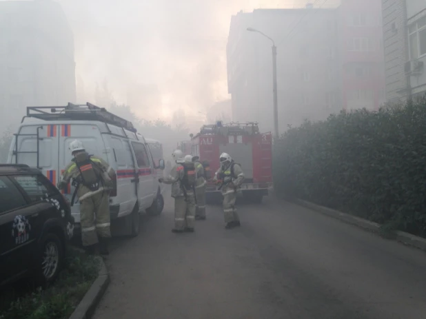 Пожар в Барнауле 10 июля 2019 года.