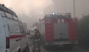 Пожар в Барнауле 10 июля 2019 года.