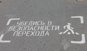 У пешеходных переходов Барнаула.