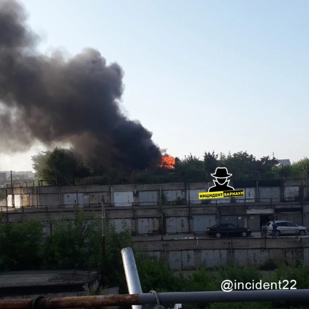 Пожар в Барнауле 13 июля.