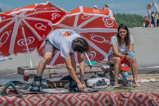 Чемпионат России по вейкбордингу в Барнауле.