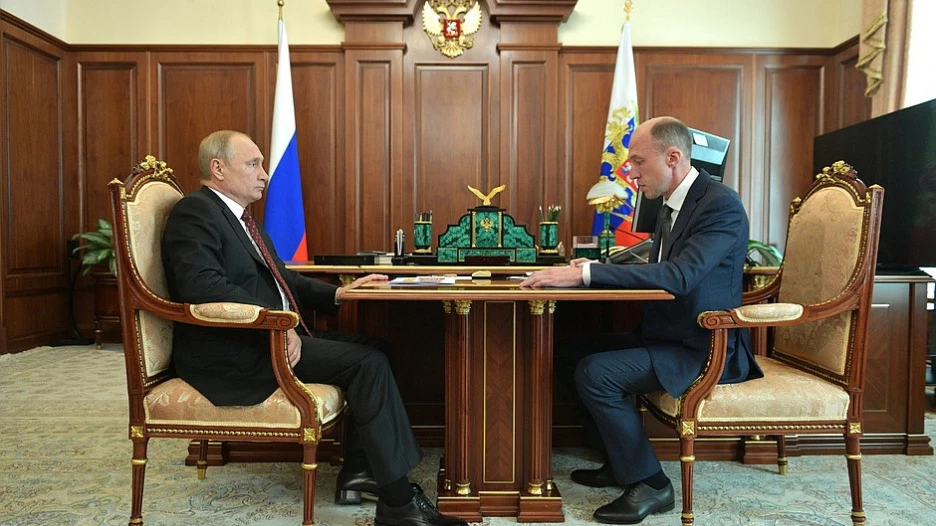 Олег Хорохордин и Владимир Путин. 