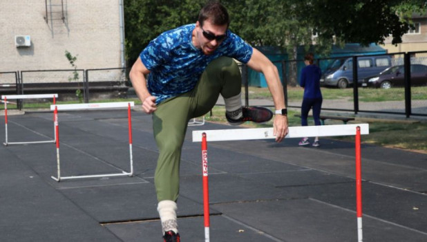 Сергей Шубенков на тренировке.