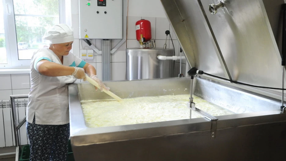 Молочное производство на "Логовской сыроварне"  