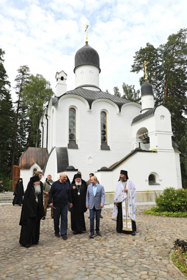 Владимир Путин и Александр Лукашенко на Валааме.