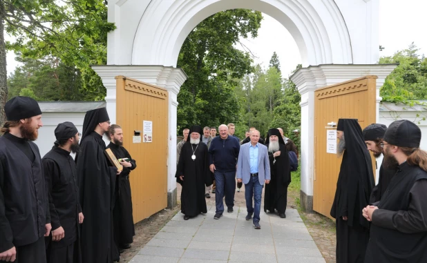 Владимир Путин и Александр Лукашенко на Валааме.