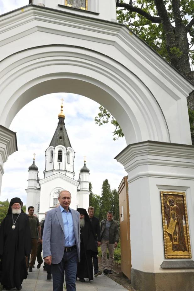 Владимир Путин и Александр Лукашенко на Валааме.