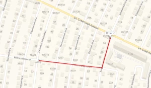 Карта ограничения движения транспорта.