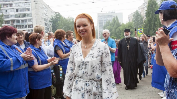 Алиса Гребенщикова на открытии Шукшинского фестиваля-2019 в Барнауле.