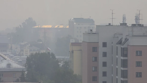 Смог в Барнауле. Июль 2019.