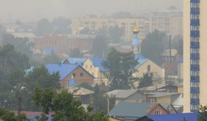 Смог в Барнауле. Июль 2019.