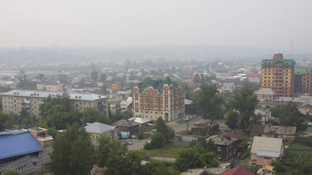 Смог в Барнауле. Июль 2019.