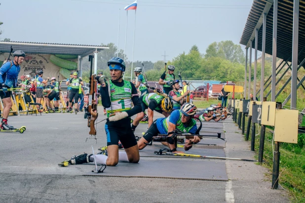 Чемпионат по биатлону среди ветеранов.