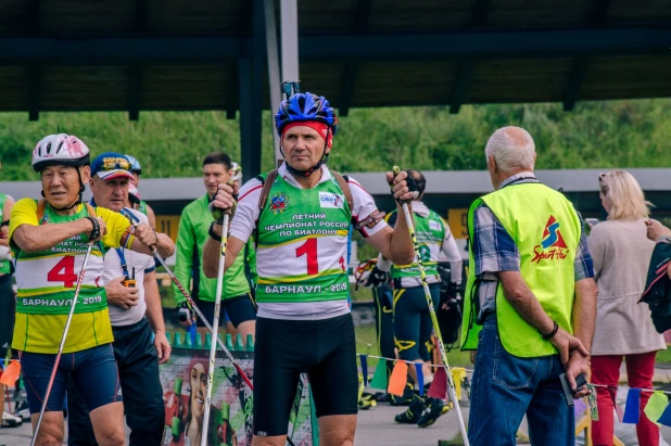 Чемпионат по биатлону среди ветеранов.