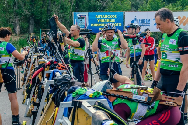 Чемпионат по биатлону среди ветеранов.