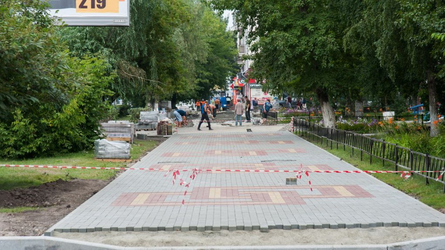 Тротуары в Барнауле.