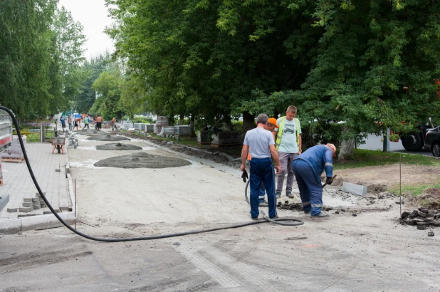 Тротуары в Барнауле.