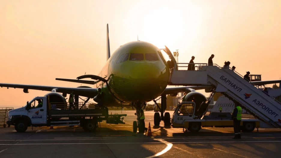 В барнаульском аэропорту.