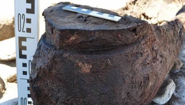 Археологи нашли на Алтае детскую погребальную колоду в виде лодки.