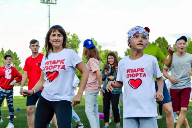 Массовая городская тренировка в Парке спорта Алексея Смертина.