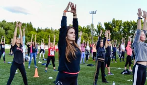 Массовая городская тренировка в Парке спорта Алексея Смертина.