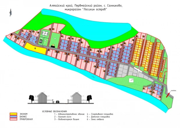 Микрорайон «Лосихин остров» (схема).