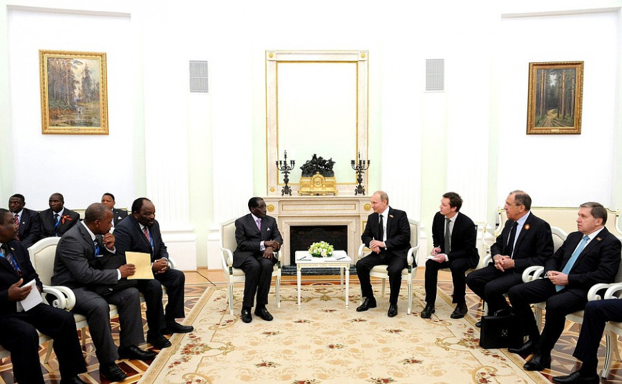 Переговоры лидеров России и Зимбабве, 2015 год.