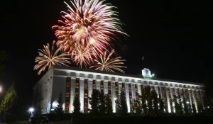 Салют на День города в Барнауле.