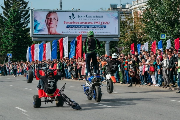 Стантрайдинг на День города в Барнауле.