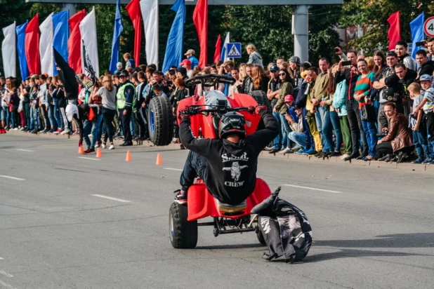 Стантрайдинг на День города в Барнауле.