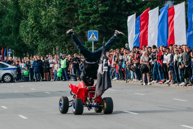 Стантрайдинг на День города в Барнауле.