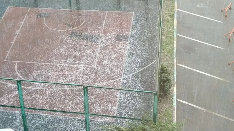 Град в Барнауле 9 сентября.