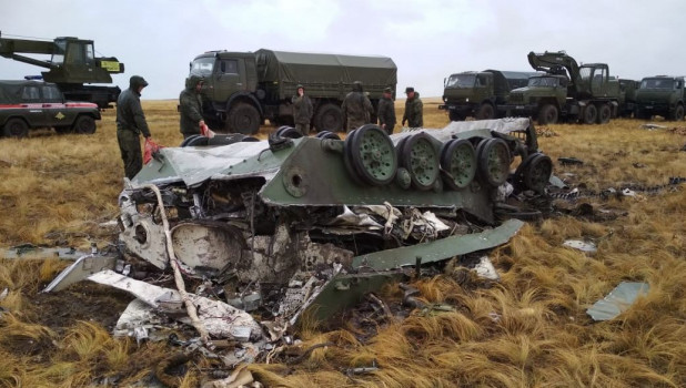 Две боевые машины разбились на учениях «Центр-2019»
