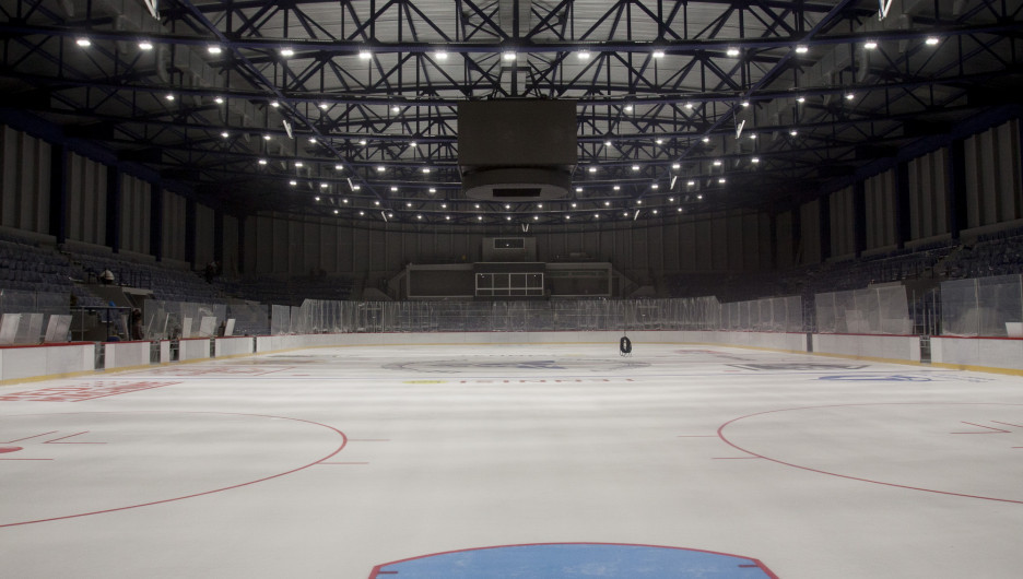 Дворец спорта "Титов-Арена" за два дня до открытия 