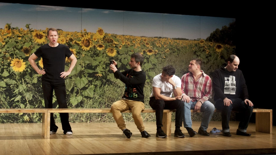 Репетиция спектакля "Рассказы Шукшина" Театра Наций в Барнауле