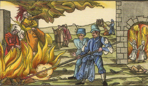 Сожжение ведьм у замка Рейнштейн (близ г. Бланкенбург), 1555 г.