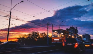 Закат. Осенний Барнаул.