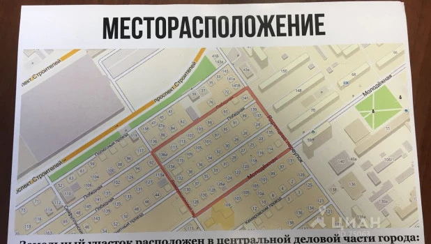 Место для строительства жилого дома рядом с ТЦ "Галактика" в Барнауле. 