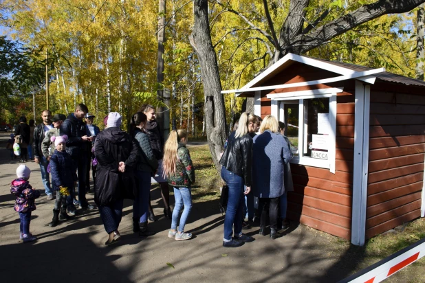 В барнаульском дендрарии 