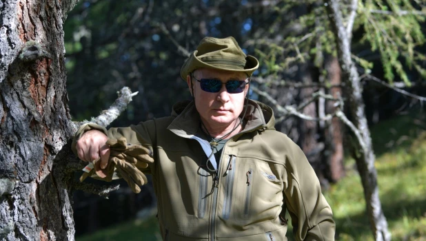 Таежные каникулы Путина, 2019.
