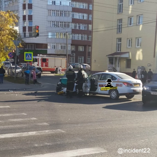 ДТП в центре Барнаула.