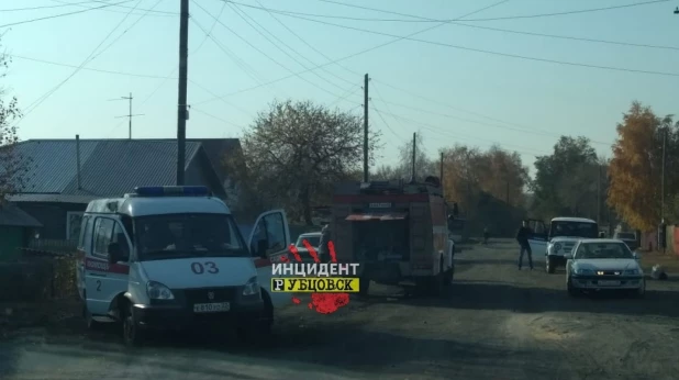 Пожар в частном доме в Рубцовске