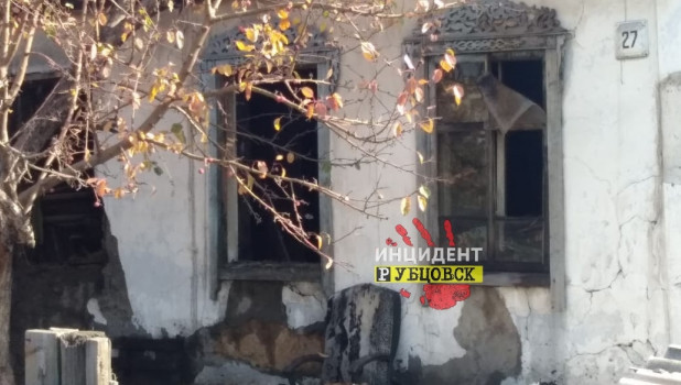 Пожар в частном доме в Рубцовске