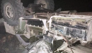 Смертельное опрокидывание грузовика в Горном Алтае.