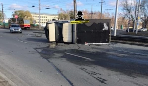 В Барнауле перевернулась "ГАЗель".