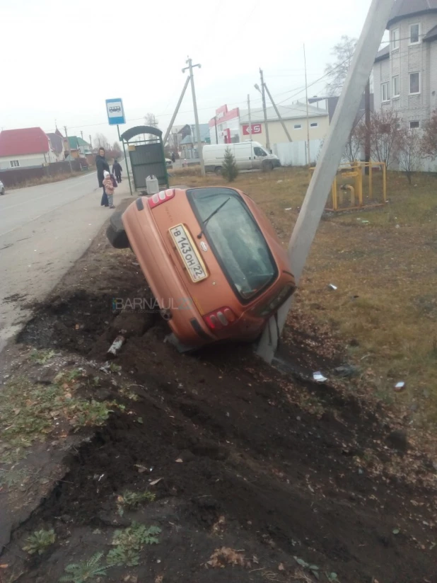 Авария в пос. Октябрьский.