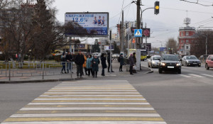 Осмотр пешеходных переходов Барнаула.